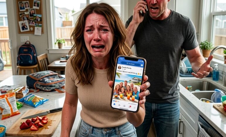 Jeg fandt ud af på Facebook, at hele vores familie var taget på strandtur uden os — Mil sagde, at vi var “for svære at inkludere”. Tre dage inde i deres tur…