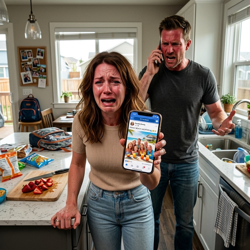 Jeg fandt ud af på Facebook, at hele vores familie var taget på strandtur uden os — Mil sagde, at vi var “for svære at inkludere”. Tre dage inde i deres tur…