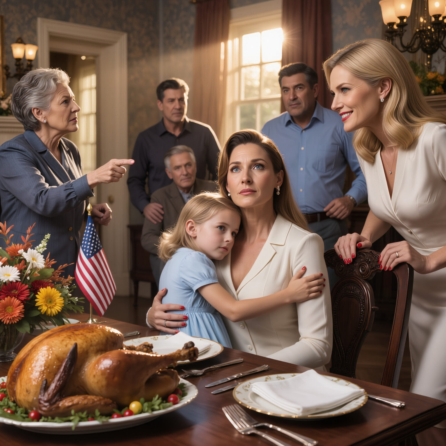 Ved Thanksgiving slog min søster min datter. “Møgunge…