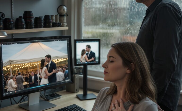 To uger efter mit bryllup ringede fotografen og sagde, at jeg ikke skulle fortælle det til mine forældre endnu, fordi han havde fundet noget, jeg skulle se først. Og da jeg sad i hans studie og så et spejlbillede i spejlet bag receptionsteltet fange min mand og min brudepige i ét billede, som de aldrig vidste eksisterede, indså jeg, at den lykkeligste dag i mit liv var blevet brugt som dække for noget langt grimmere.