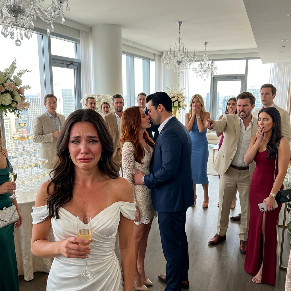“Han elskede dig aldrig,” bekendtgjorde min søster til min forlovelsesfest, hvor hun kyssede min forlovede foran 200 gæster. Jeg smilede og løftede mit glas. “Tillykke. Jeg håber, du nyder penthouselejligheden, bilerne og yachten … for de er alle mine.”