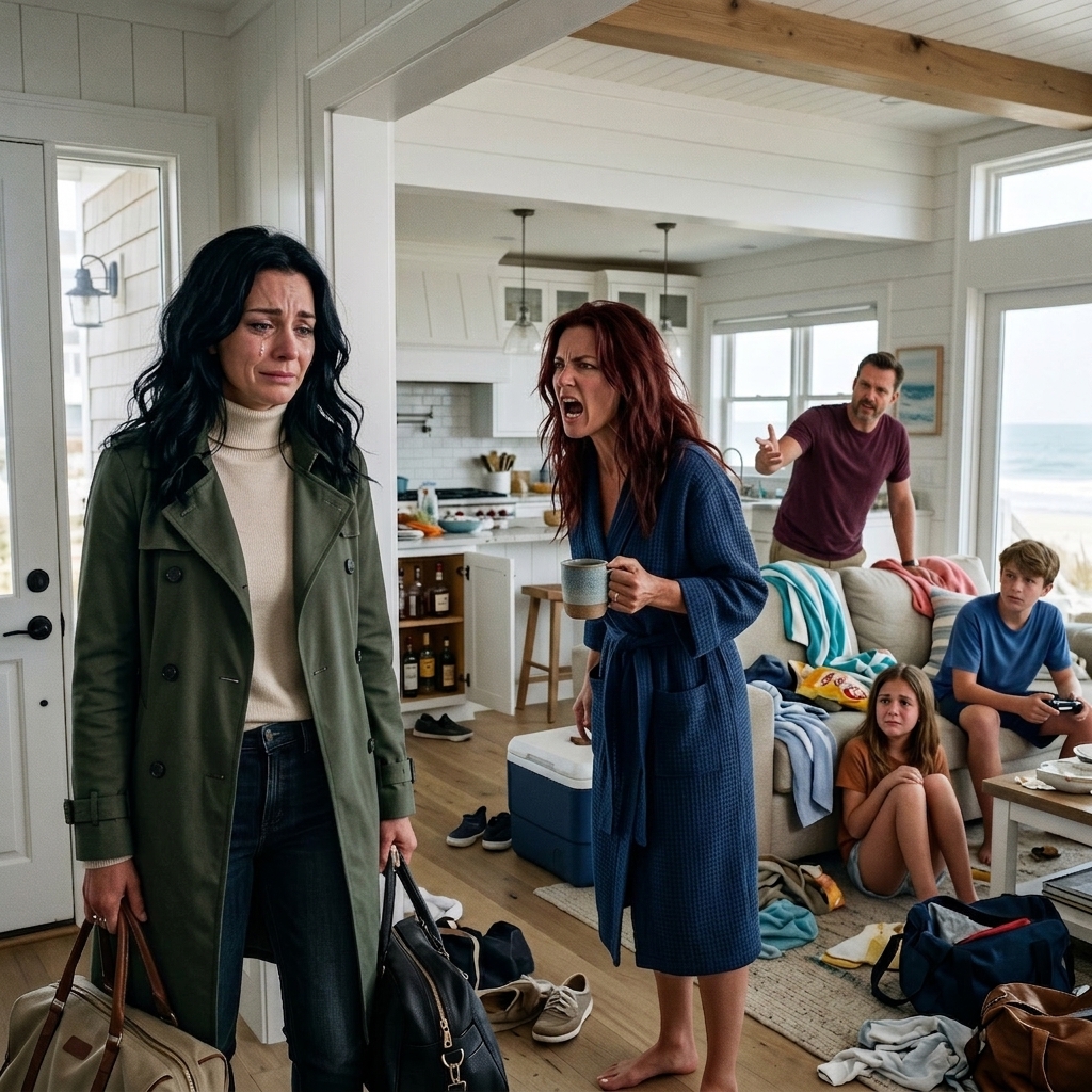 Jeg tog til mit strandhus og fandt hele min søsters familie boende der – så kaldte hun mig en parasit i mit eget hjem