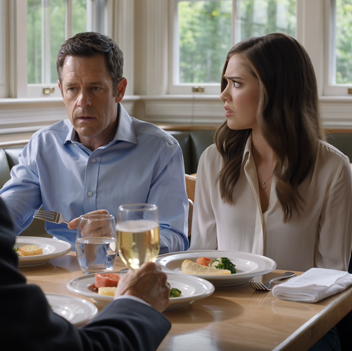 Ved en stille søndagsbrunch løftede min bedstefar sin mimosa og sagde: “Jeg er så glad for, at du nyder den lejlighed, jeg har skaffet dig” – men jeg boede i en kælder uden vinduer, og min fars gaffel ramte tallerkenen, før jeg kunne spørge hvorfor, som om rummet allerede kendte svaret.
