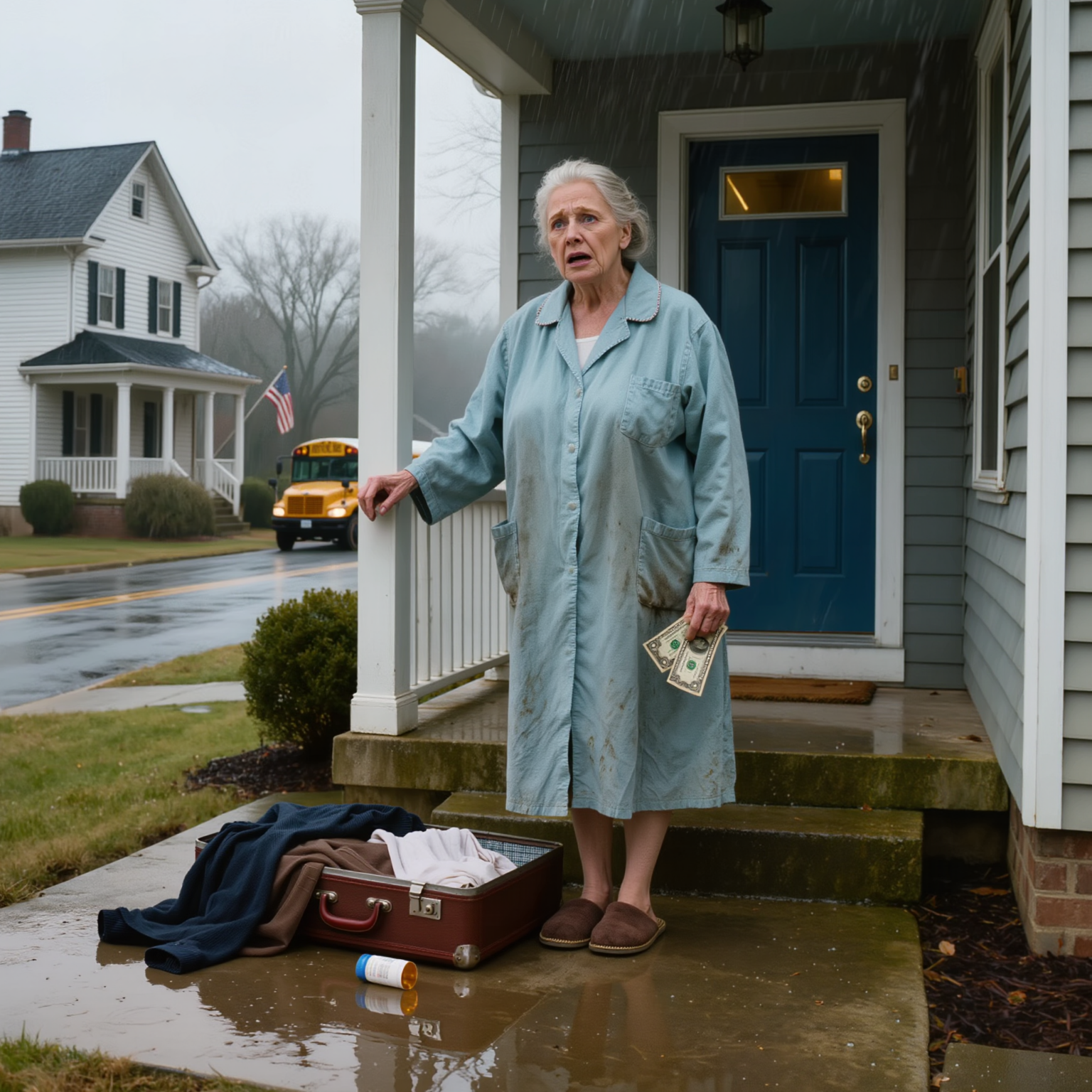 Smidt ud af mit hjem som 72-årig med kun 2 dollars i lommen og et par iturevne hjemmesko, steg jeg på den sidste bus tilbage til min gamle bydel i New York for at finde det sommerhus, min mor havde holdt forseglet i 34 år – men det, der ventede på mig bag en lukket dør i tre årtier, var ikke ruiner, men sporet af en hemmelighed, der var blevet bevaret så omhyggeligt, at nogen sandsynligvis bad til, at jeg aldrig ville røre ved det.