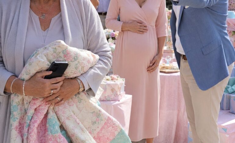 “Dette tæppe er skrald” – min datter lod sin mand kaste min håndlavede gave til sin babyshower – …