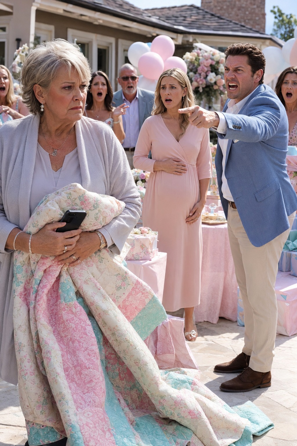 “Dette tæppe er skrald” – min datter lod sin mand kaste min håndlavede gave til sin babyshower – …
