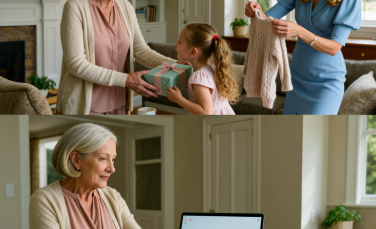 Jeg håndstrikkede en sweater til mit barnebarn, men…