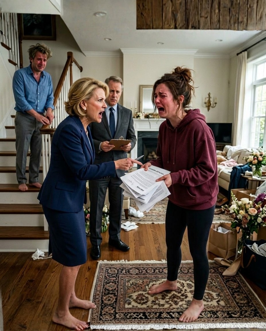 Min svigermor ankom med en notar morgenen efter mit bryllup for at tage mit firma med hjem … Men hun vidste ikke, at min bedstefar havde forberedt den perfekte fælde.