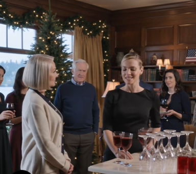Ved vores julemiddag i Madison Park smilede min svigerdatter ved siden af ​​min mands blåbærglas, som om hun bare blev hjulpet – men mine øjne fulgte hendes hånd, min mands ansigt og de to specielle krystalglas på den hvide dug. Jeg sagde ikke et ord. Jeg stoppede ikke musikken. Jeg flyttede blot et glas et par centimeter, og i det stille øjeblik vendte det varmeste rum i vores hjem i Seattle sig mod det sted, hvor min familie endelig havde vist mig sandheden.