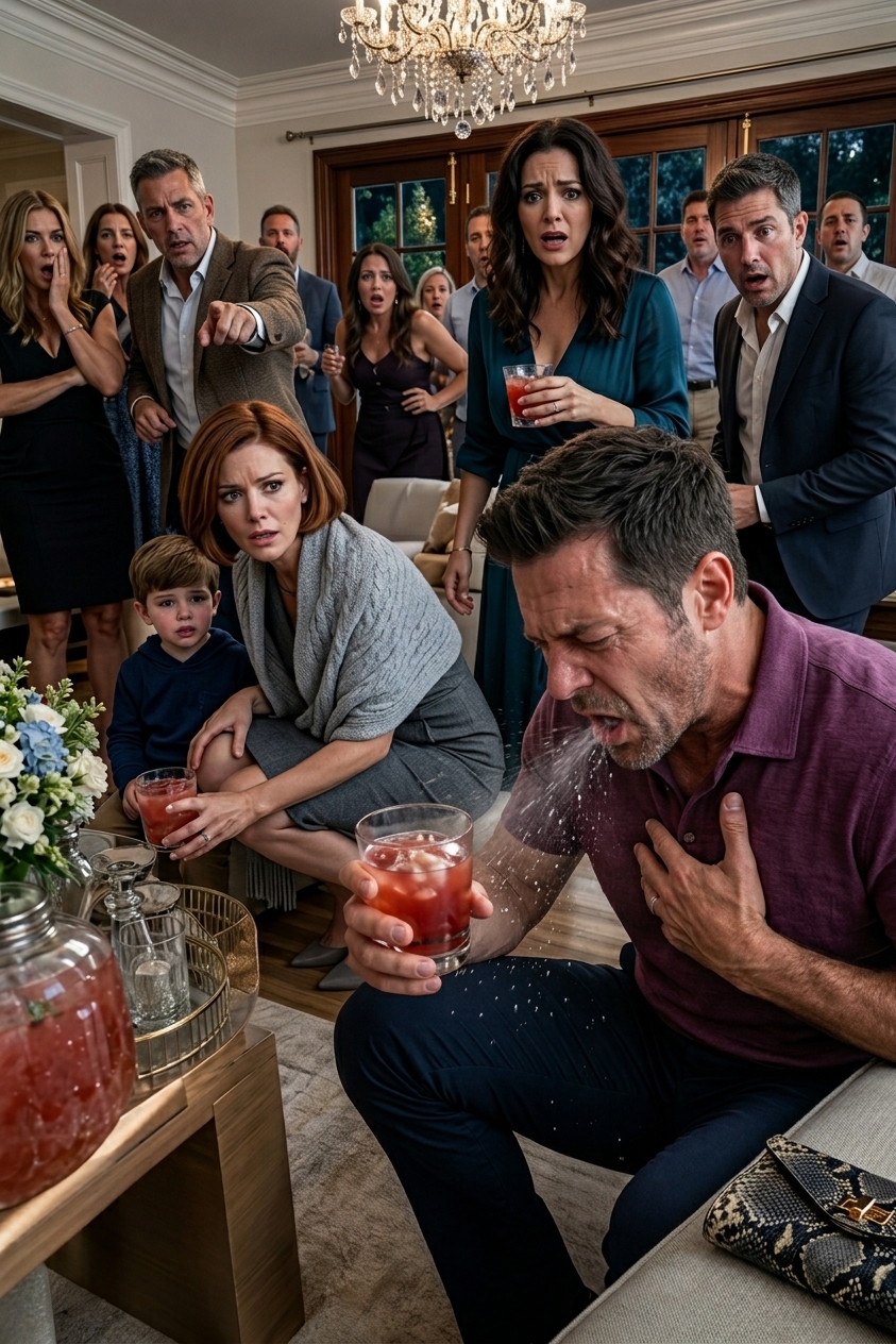 Til min indflytterfest smilede min søster og gav min søn en mocktail. “Drik op, Billy, jeg lavede…”
