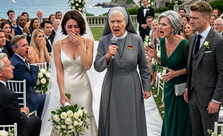 De rige gæster lo, da en fattig nonne kom ind i brylluppet, men hendes tre ord til bruden ødelagde dagen og afslørede en sandhed, der ændrede alt.