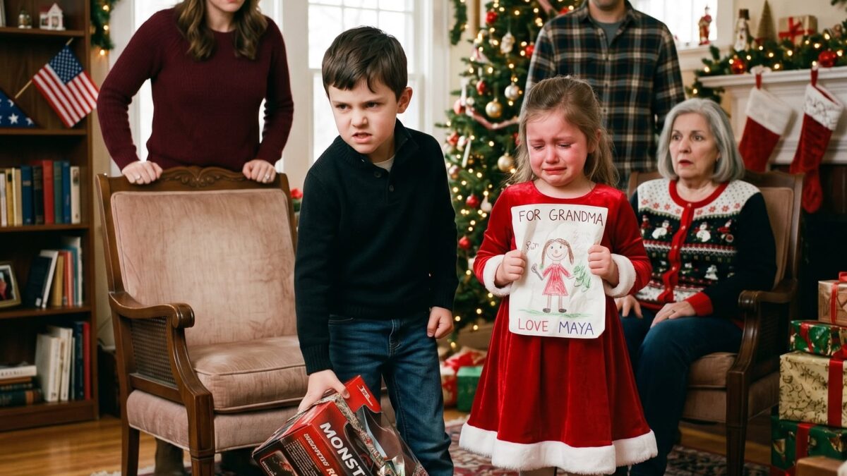 Til jul kiggede min svigermor på min 6-årige…