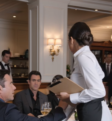 “Prøv det igen, så er du ude,” sagde servitricen – så blev der stille i lokalet, da den mest frygtede mand ved bordet sænkede blikket.