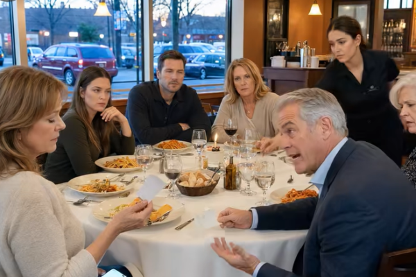 Tredje gang Marks kort blev afvist ved middagen, han …