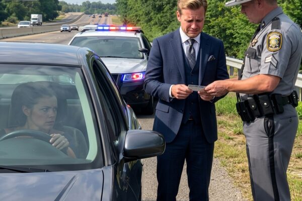 Min kone blev stoppet for at køre for stærkt, men betjentens advarsel handlede om noget meget værre